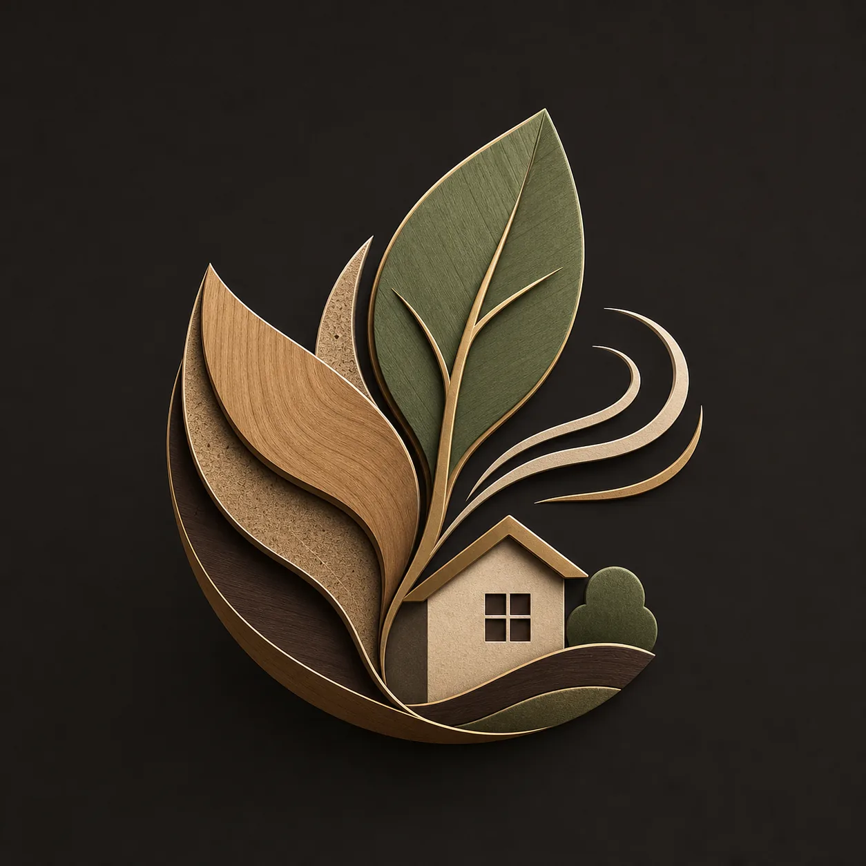 Green and eco-friendly renovation promise illustration