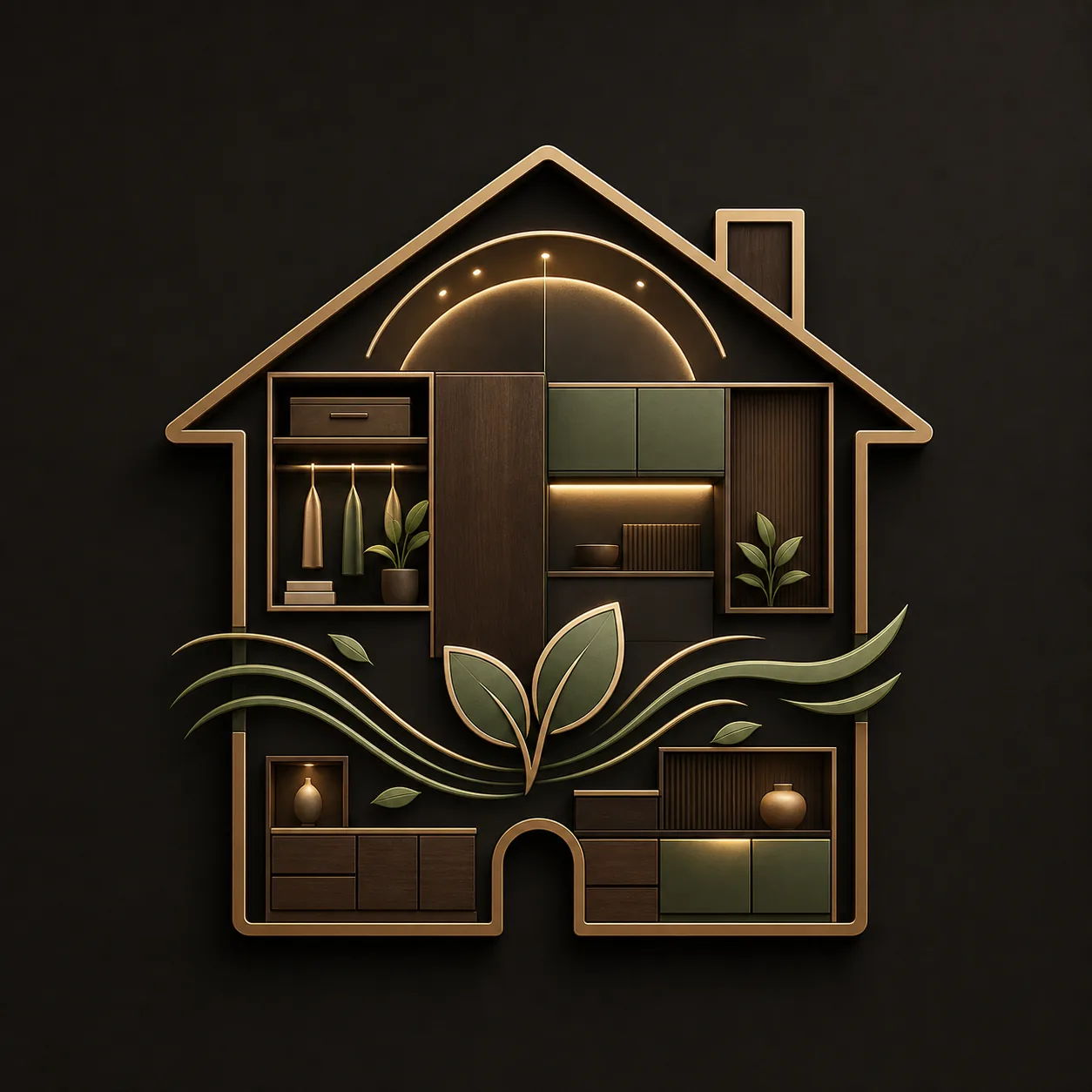 Green home solution promise illustration